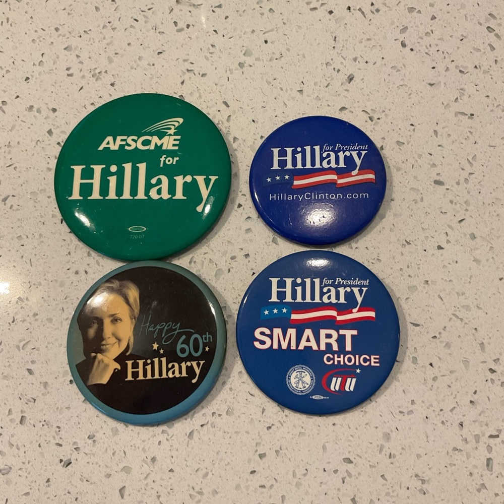 Hillary Clinton pins